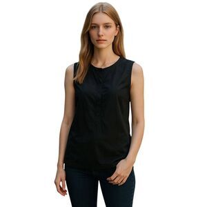 Brooks Brothers Classic Black Sleeveless Top